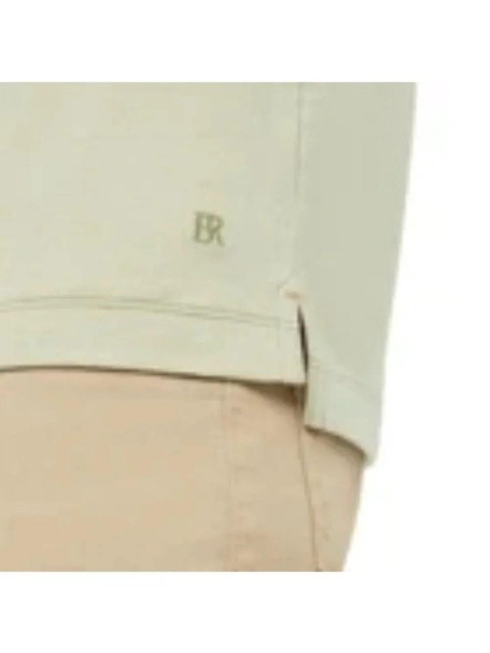 NWT Banana Republic Men's L Luxe Touch Polo Shirt Green Striped